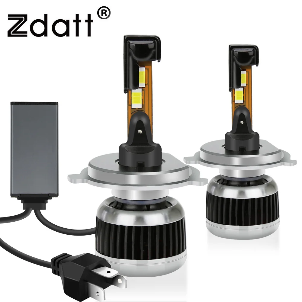 

Zdatt Super Bright Car Headlight H7 LED H4 H1 9005 HB3 9006 HB4 9012 H11 Canbus Auto Bulb 100W 6000K Fog Light ZES Headlamp