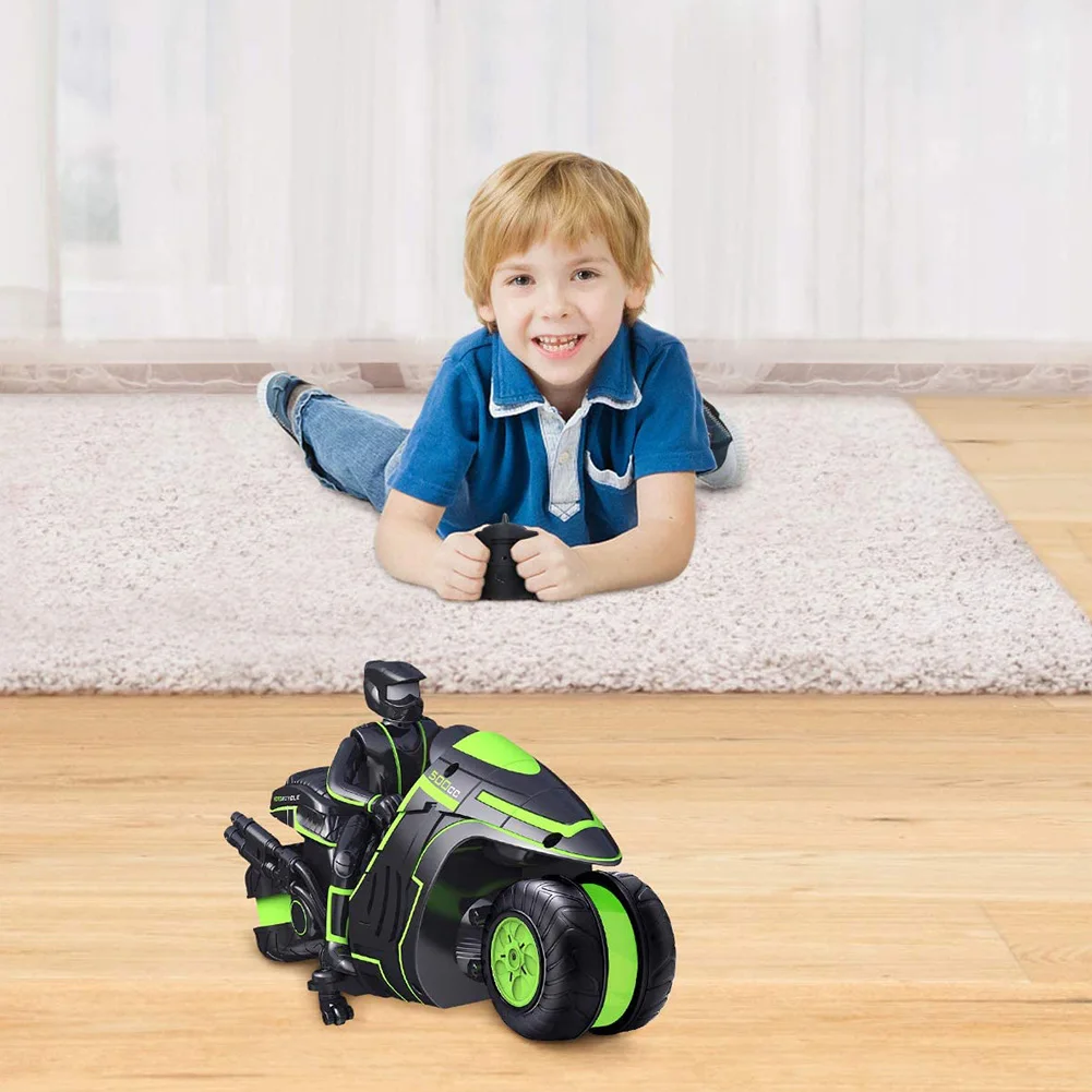 Детский гоночный мини мотоцикл с зарядкой от USB 2 4 ГГц|Радиоуправляемые