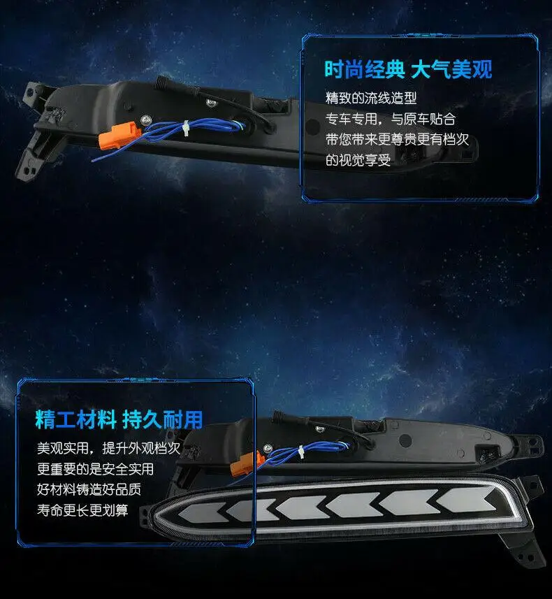 

Car LED Daytime Running Lights DRL /Turn Signal Lamp For Honda XRV 2015-2017