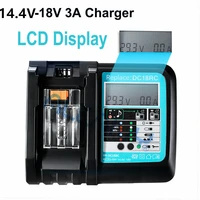 18v battery charger 14 4v bl1445 bl1440 bl1430 bl1860 bl1840 bl1850 charging bl1860b spare battery charger dc18rf 3a lcd charger