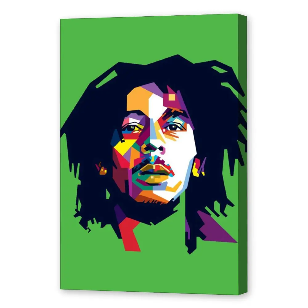 

Bo-b Marle-y Rapper Hiphop ReggaeCanvas Painting Wall Art Posters and Prints Wall Pictures for Living Room Decoration Home Deco