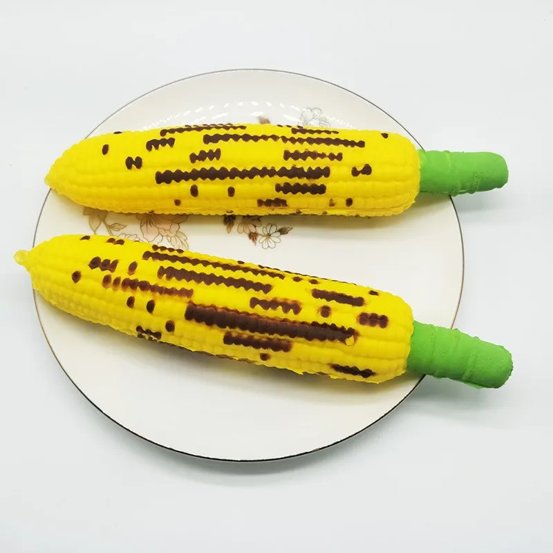 

2021 NEW Simulation Barbecue Corn Fruit Vegetable Stress Relief Toy Slow Rising Anti-Stress Fidget Fruits PU Toys