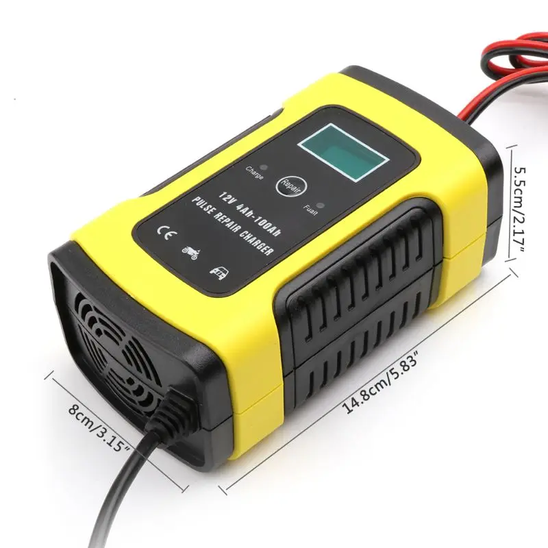 

12V 6A LCD Repair Battery Charger Lead-Acid Power Storage Chargers For Car Motorcycle Q9QD
