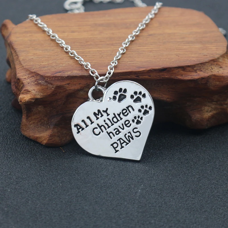 Новинка 2020 женское ожерелье с надписью буквами в форме сердца котенка семена