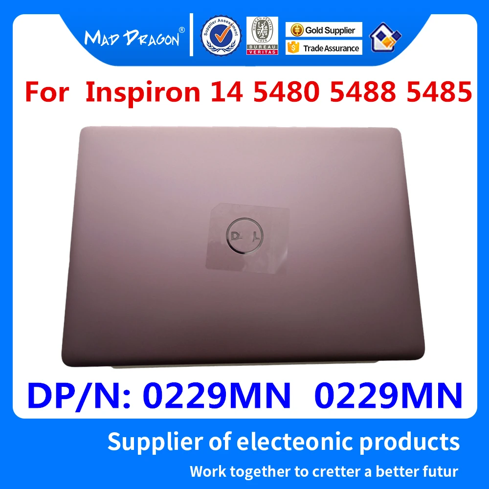 Новый оригинальный ЖК-чехол для Dell Inspiron 14 5480 5488 5485 0229MN 229MN розовый корпус из