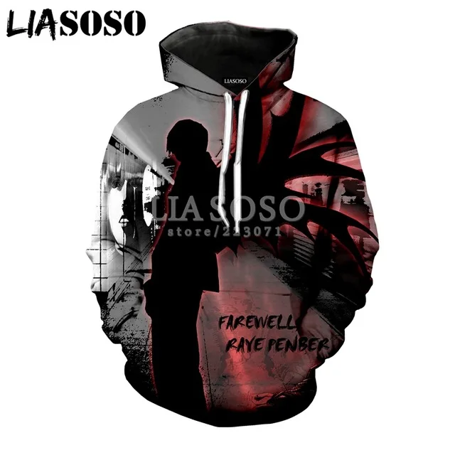 Новинка Модный свитшот liasao для мужчин и женщин толстовка с 3D-принтом аниме-Note