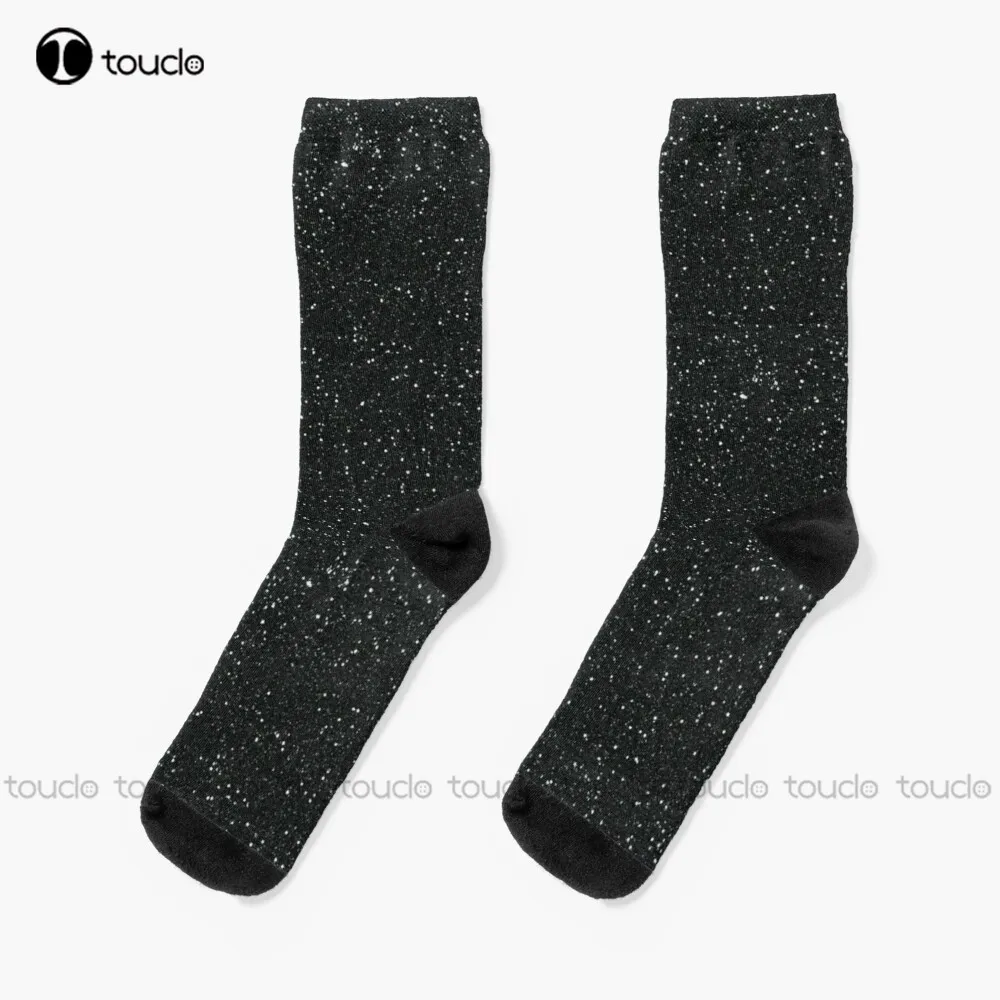 

Черные блестящие носки унисекс, взрослые, подростковые, Молодежные носки на заказ с цифровым принтом 360 °, высокое качество, Рождественский ...