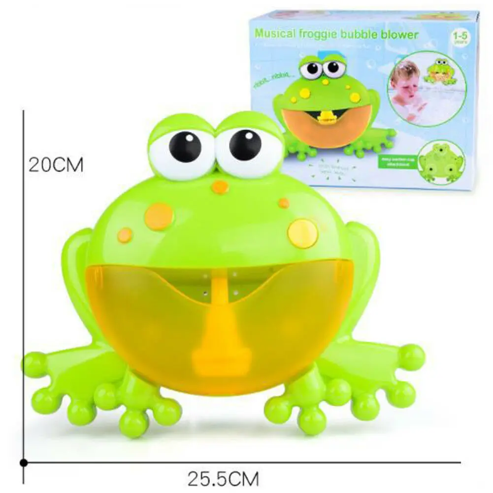 

Kids Baby Bubble Tub Frog Automatic Shower Machine Blower Maker Bath Music Toy