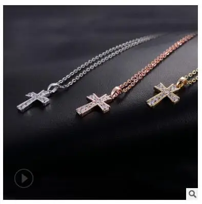Индивидуальный темперамент крест женская цепочка на ключицы покрытием с