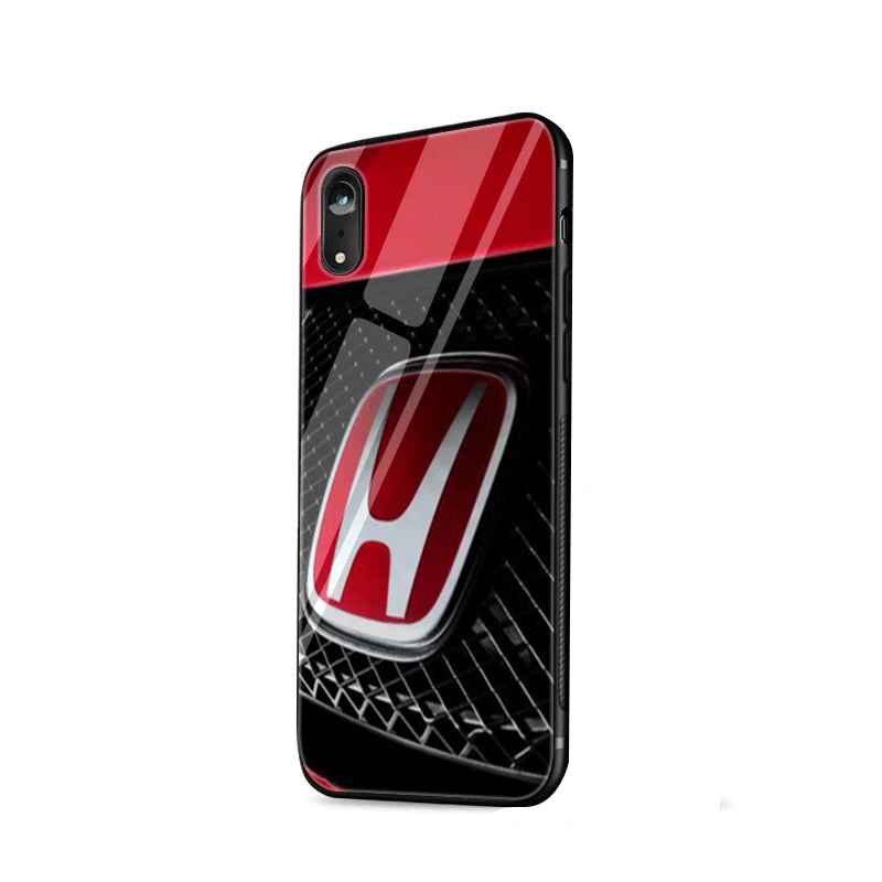 Стеклянный чехол для телефона из ТПУ стекла для iPhone 5 5S SE 6 6S 7 8 Plus iPhone 11 Pro XR X XS максимальный чехол Honda