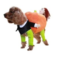 funny pet dog clothes pumpkin cosplay costume halloween christmas comical outfits pet cat dog festival party clothing apparel