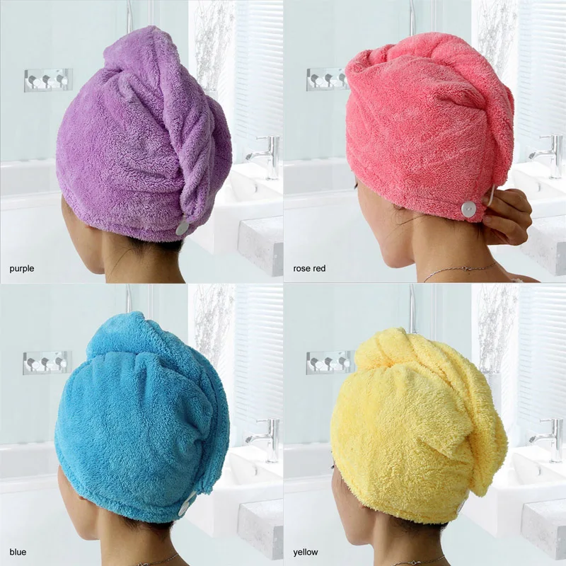 

1 шт./упак. волос полотенца супер абсорбент 25x65 см Для женщин Ванная комната сухих волос Кепки домашний текстиль быстросохнущие салон полотенца из микрофибры