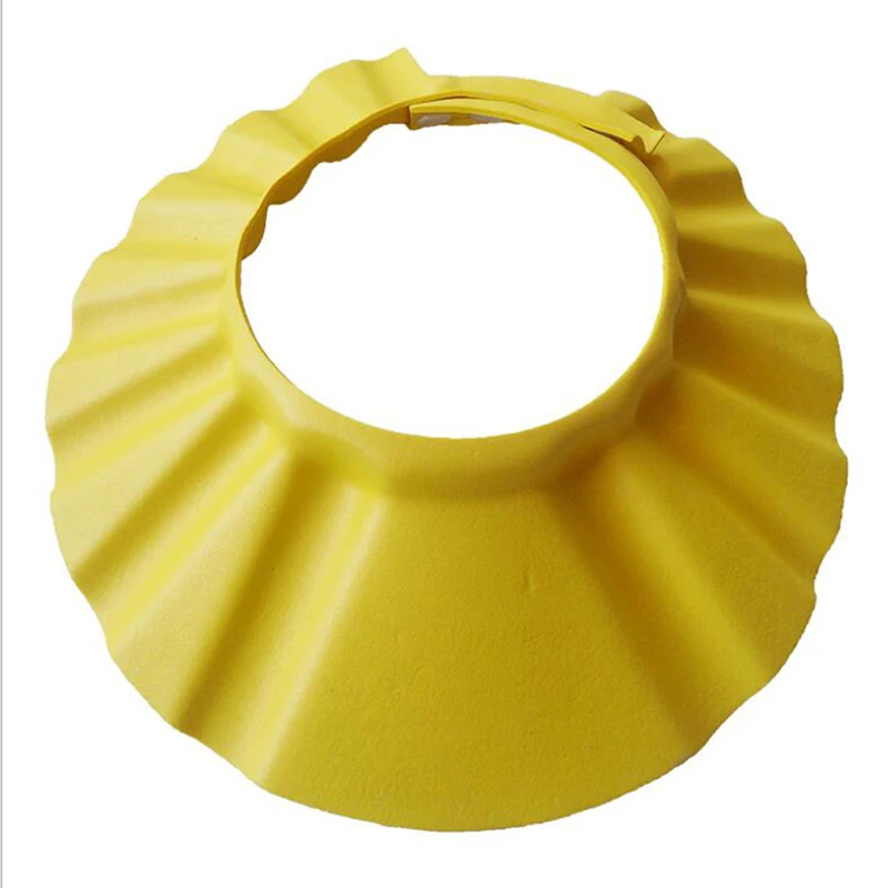 Champ&uacute; seguro ajustable para ni&ntilde;os, gorros suaves de protecci&oacute;n para el ba&ntilde;o y la ducha, impermeable, 3 colores, 2021-4