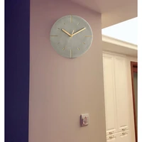 nordic industrial style cement wall clock modern creative silent clocks wall home decor watch home living room