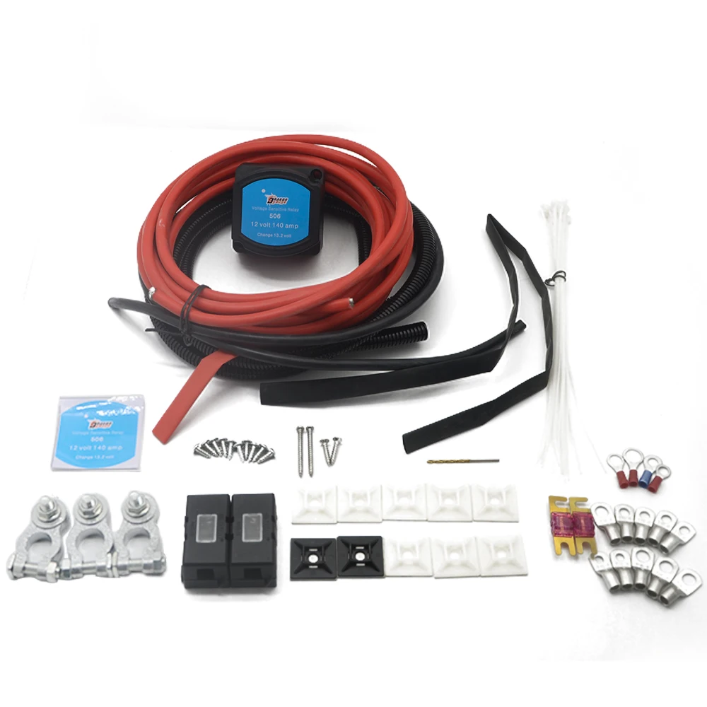 

Напряжение чувствительное реле 12 В 140A Двойной аккумулятор изолятор реле защищает VSR автоматическая зарядка для Artic Cat лодки, RV'