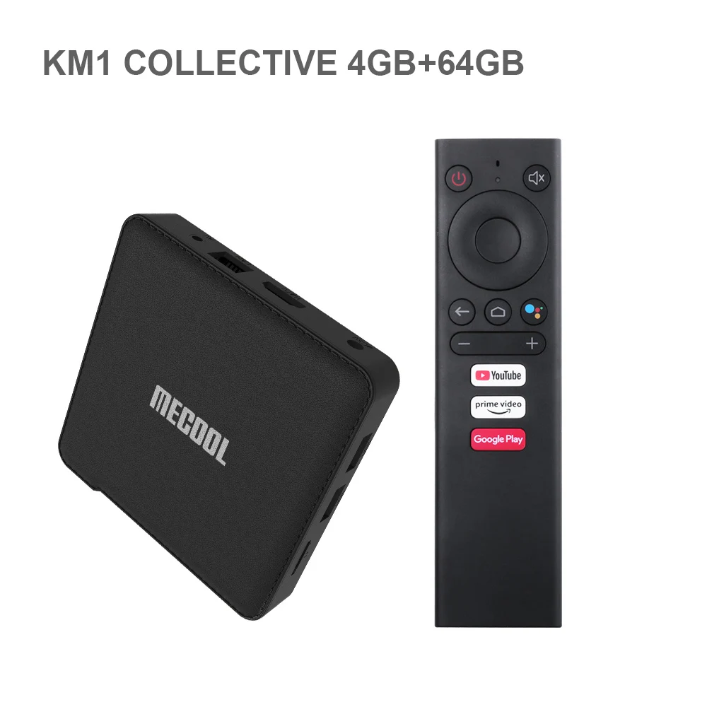 ТВ-приставка MECOOL KM1 4 Гб + 64 ГБ S905X3 четырехъядерный процессор на базе Android 9 0 4K HDR 2