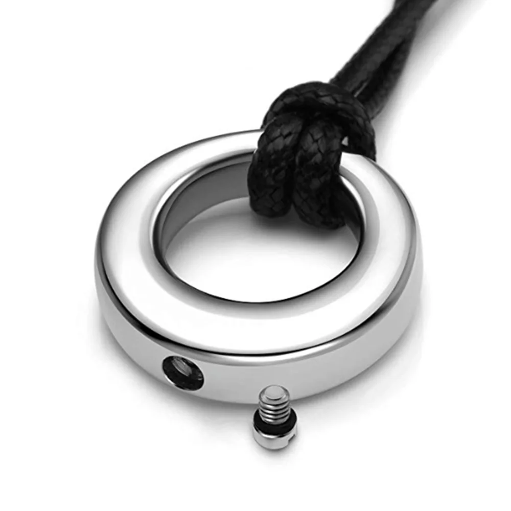 Круг вечности жизни кремационная Ювелирная урна из нержавеющей стали ожерелье