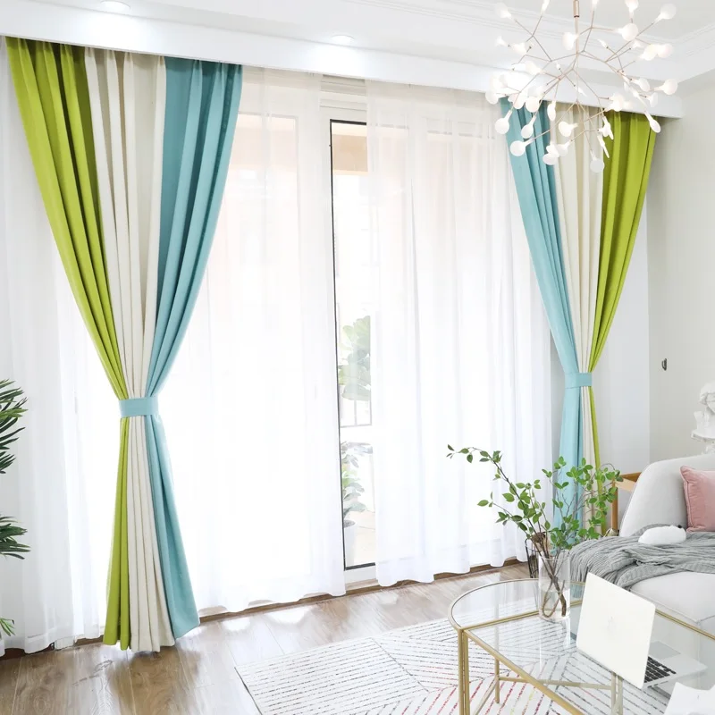 Полузатемняющие шторы трехцветные размер под заказ|curtains black|curtains customblackout curtain