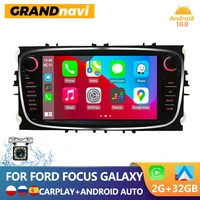 GRANDnavi Android CarPlay Car Radio For Ford Focus S-MAX Mondeo C-MAX Galaxy GPS Car Multimedia Video Player 2din Din DVD
