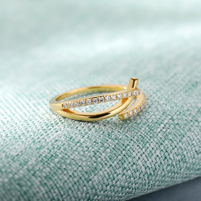 

2021 Fashion Luxury Gold Color Pearl Zircon Rings for Woman Vintage Sexy Open Ring Party Ring Elegant Jewelry Gifts Bijoux Femme