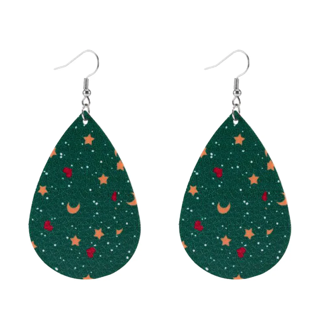 Женские рождественские висячие серьги с крючком очаровательные ювелирные