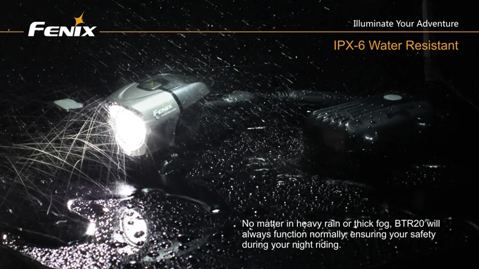 Fenix BTR20 Cree XM-L T6 нейтральный белый светодиод 800 люмен с BA2B аккумуляторная батарея свет велосипеда