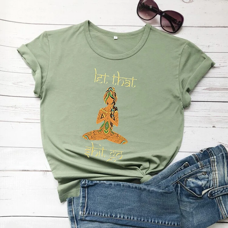 

Женская футболка с коротким рукавом, Повседневная футболка с круглым вырезом и графическим принтом, из хлопка