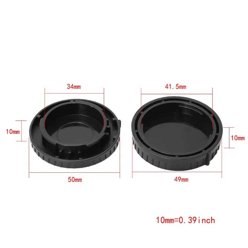 Крышка для корпуса камеры задняя крышка объектива Комплект защитных колпачков