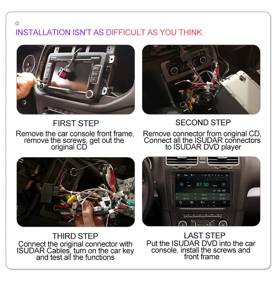 Isudar 1 Din Android 9 авто радио для VW/Volkswagen/POLO/PASSAT/Golf/Skoda/Octavia/сиденье автомобиля Мультимедиа gps Восьмиядерный ПЗУ 32 Гб FM