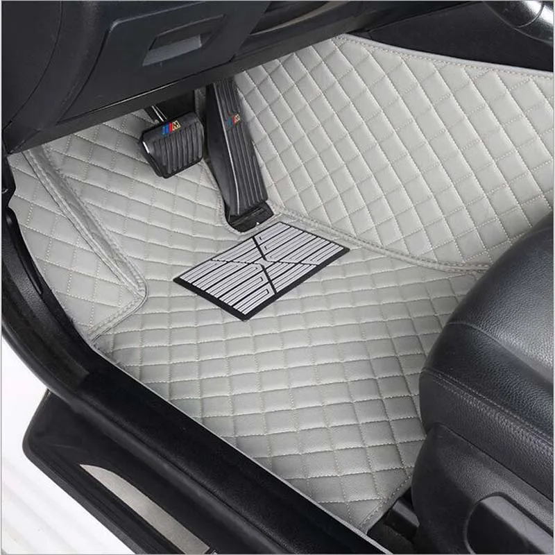 

Car floor mats for slk r171 waterproof leather car styling car carpet car mats accessory tapis voiture Two seats in the car