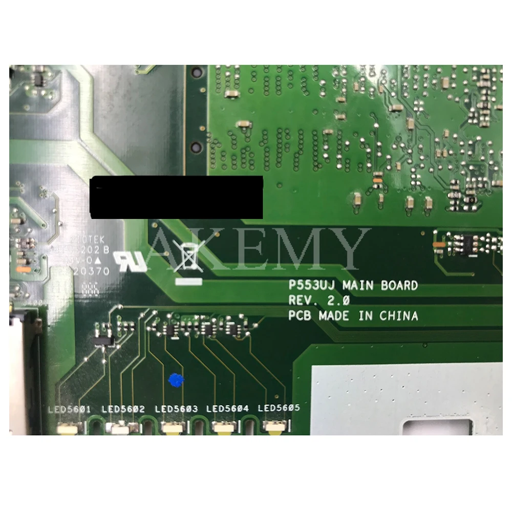 

P553UJ Laptop Motherboard For Asus PRO553U PRO553UJ P553U P2540U P2540UQ P2540UV motherboard test Ok i7-6500U GT920M/2GB-GPU