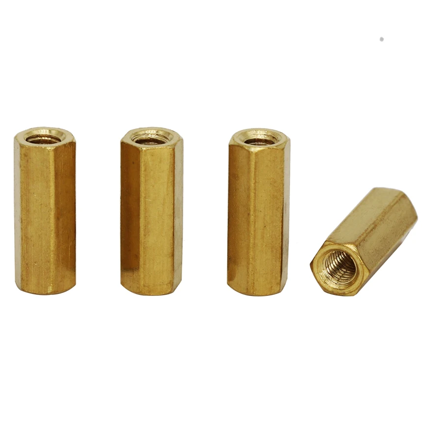 

M4 M4*40 M4x40 M4*45 M4x45 Dual Nut Brass Female To Female PCB Isolation Column Hex Hexagon Pillar Spacer Standoff Stand off