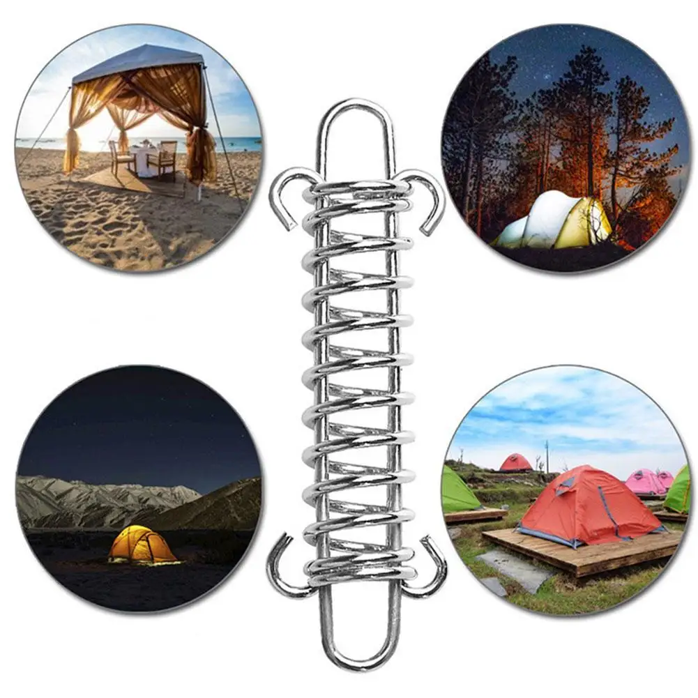 

Spring Wind Rope Buckle Outdoor Camping Tent Windproof Spring Buckle High Strength Draw Rope Buckle Fixed Elastic Hook