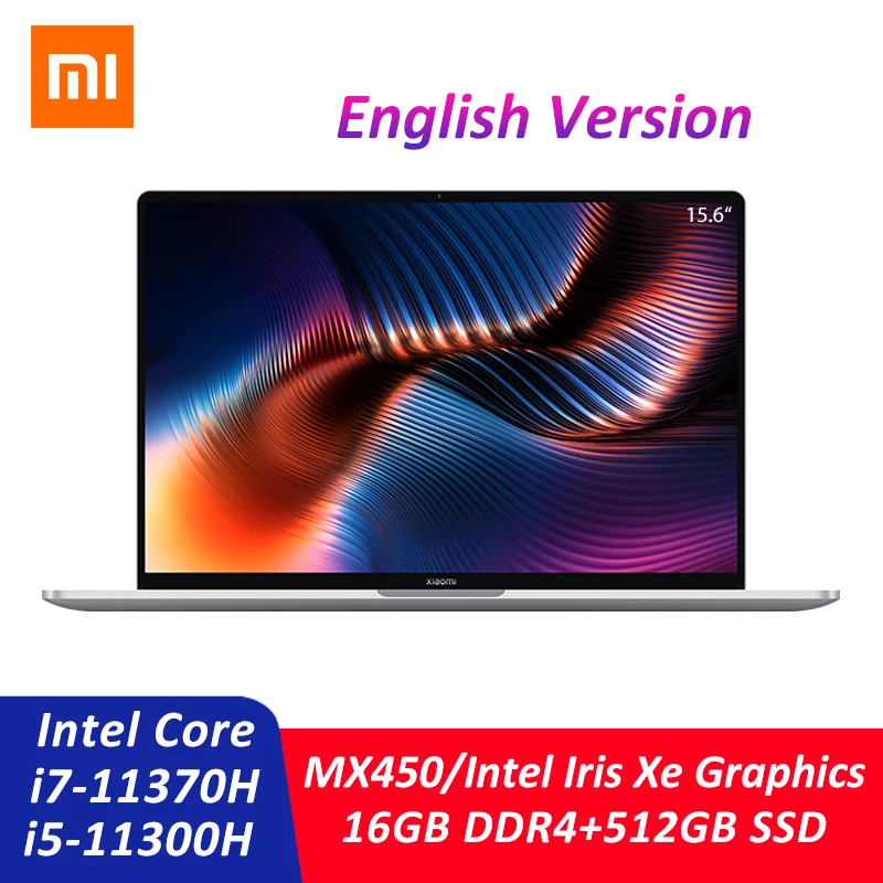 

Ноутбук Xiaomi Mi Notebook Pro 15, Intel Core, i7-11370H/i5-11300H, 16 ГБ DDR4, 512 Гб SSD, 3,5 K OLED, 15,6 дюйма, 100% sRGB, сканер отпечатка пальца