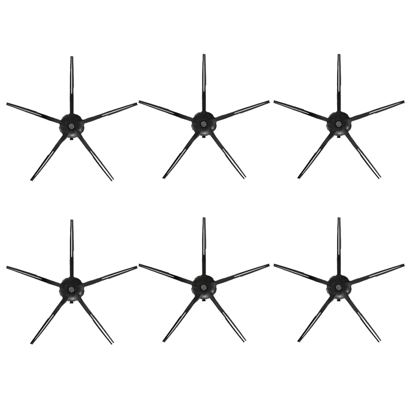 

Щетка для робота-пылесоса Xiaomi Roborock S6 S5max E35 E2, черная, 5 рук, 6 шт.