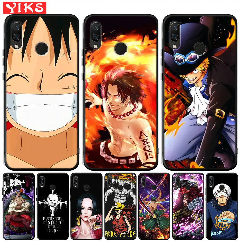 Японский Аниме one piece Luffy пиратский чехол для Honor 20 Pro 10 9 9i 8 Lite 8X 8C 8S 7A 7X V20 View Чехол