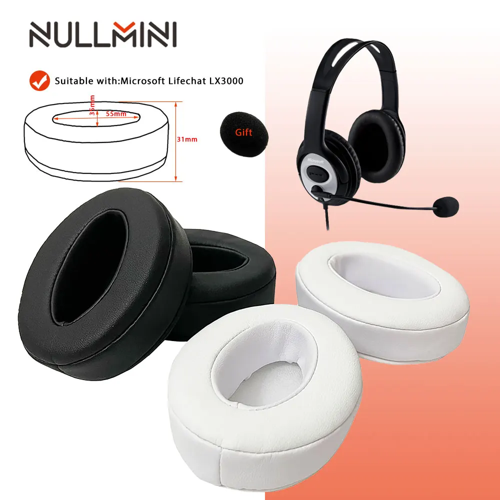NullMini Запасные подушечки для наушников Microsoft Lifechat LX3000 LX-3000 наушники утепленные