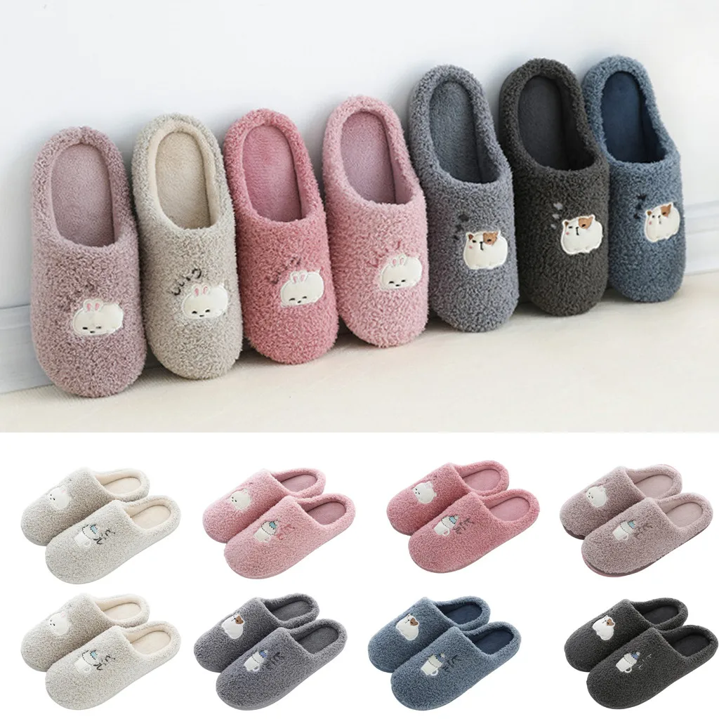 Зимние теплые домашние тапочки унисекс Нескользящие из овечьей шерсти Мужская