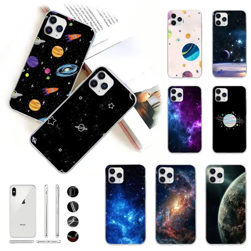 

Star Space Phone Case for iPhone 11 12 13 mini pro XS MAX 8 7 6 6S Plus X 5S SE 2020 XR case