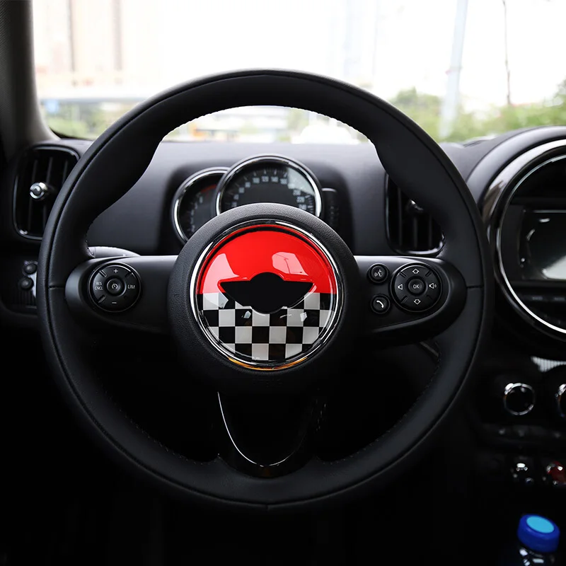 Автомобильные наклейки на руль украшение интерьера для Mini Cooper One S JCW R52 R55 R56 R60 R61 F54