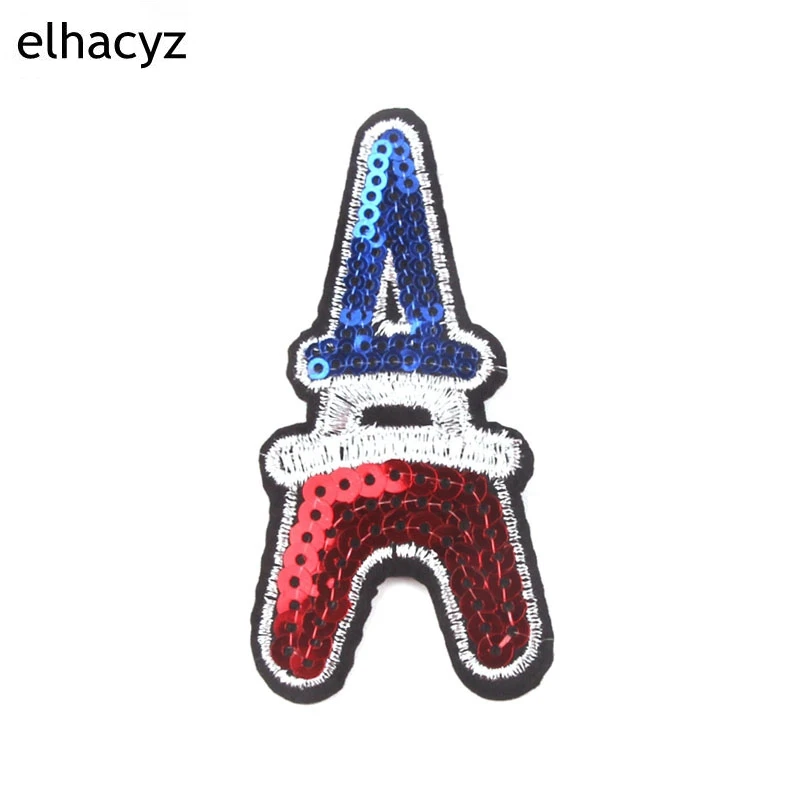 10 шт./лот Новое поступление Блестящий единорог Радуга башня украшение аппликация