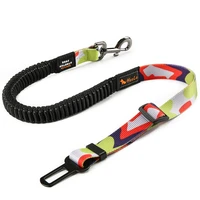 pet dog cat car seat belt dog seat belt dog leash vehicle belt adjustable cushioning elastic reflective safety rope for dog cat