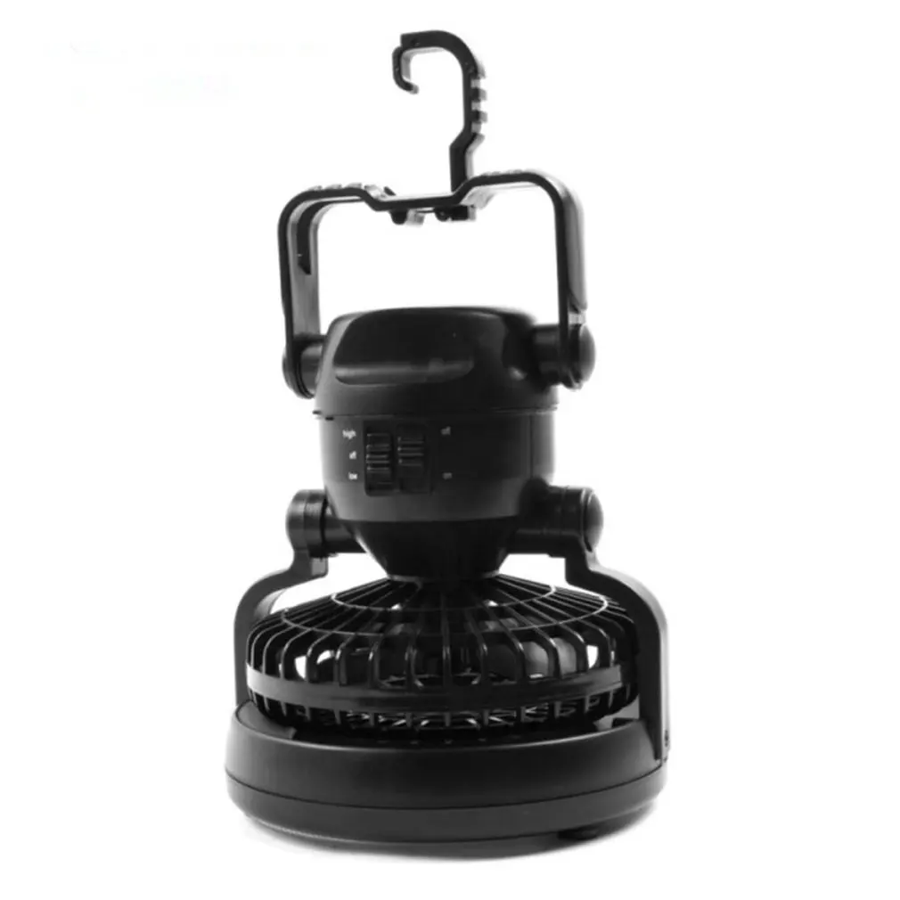 Camping Ceiling Fan Light Portable Hanging Flashlight 18LED Lantern Battery Power/USB Rechargeable Tent Lamp | Бытовая техника