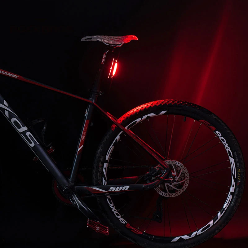 

SPORADIC Bicycle Tail Rear Light Bike Lamp Auto Brake Light IPx6 Waterproof LED USB Charge Cycling Taillight Bike Accessories