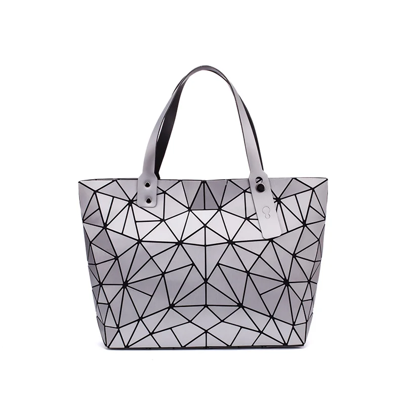 Женская сумка-тоут из ПУ кожи с геометрическим рисунком |