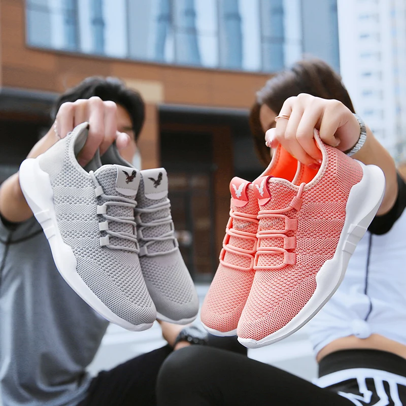 Женская обувь для бега легкие кроссовки мужчин уличная спортивная пар сетчатая