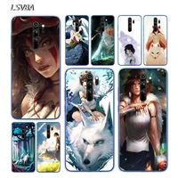 soft tpu silicone cover anime princess mononoke for xiaomi redmi note 9 9s 8t 8 7 6 5a 5 4x 4 pro max phone case