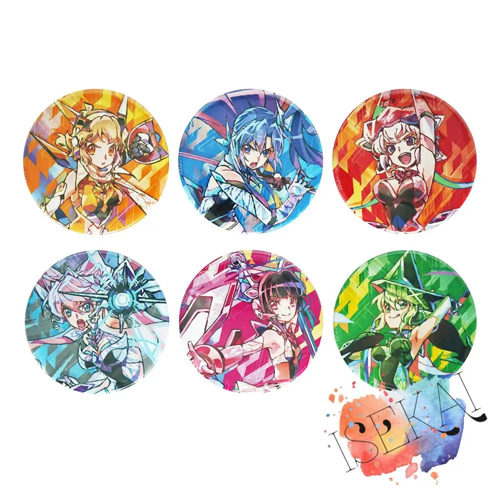 Senki Zessho Symphogear XV значок аниме Tachibana мозги казанари Tsubasa юкин Крис металлический значок брошь булавка