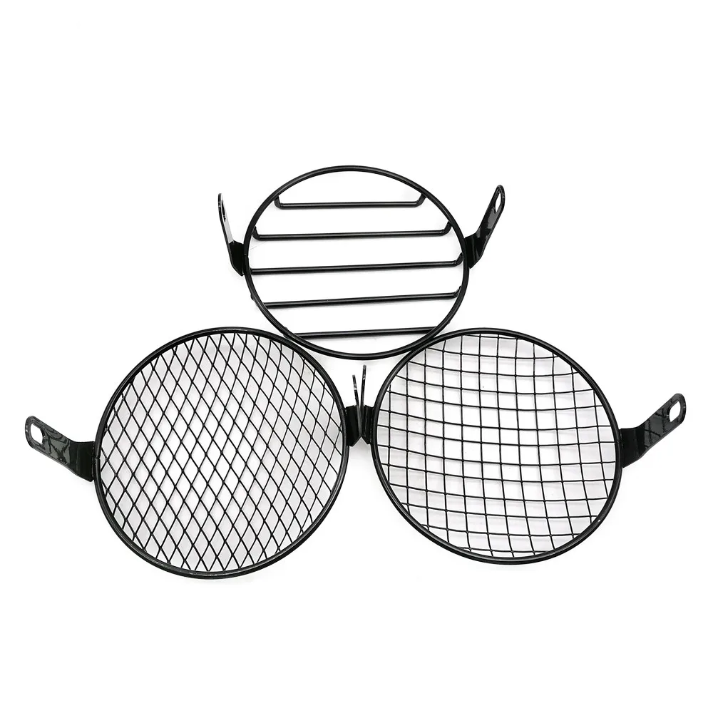 Универсальный мотоциклетный винтажный протектор фары ретро Гриль свет лампа