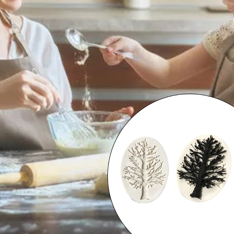 

Food-Grade Nature Silicone Tree Sahpe Cookie Cutters Baking Utensils Durable